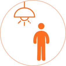 習志野市実籾の屋内トランクルーム(貸し倉庫)マイクローク MYCLOAK 24時間人感照明