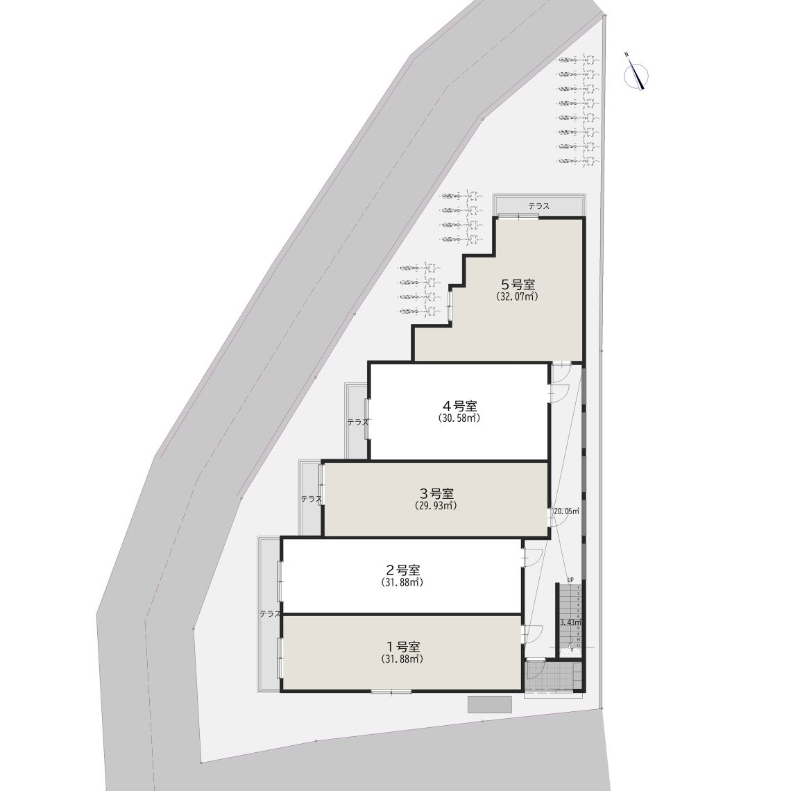 変形地を価値に変える、唯一無二の造形美